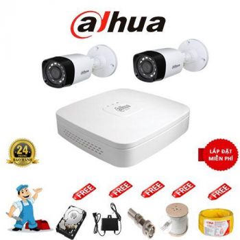 Trọn Bộ Camera Dahua Full HD1080P 2 Mắt